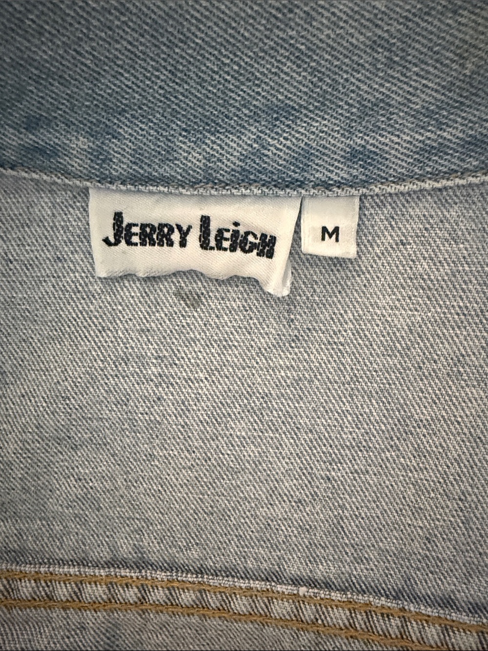1990s Vintage Disney Jerry Leigh Denim Jacket with Mickey & Minnie Sunflowers - Picture 3 of 4